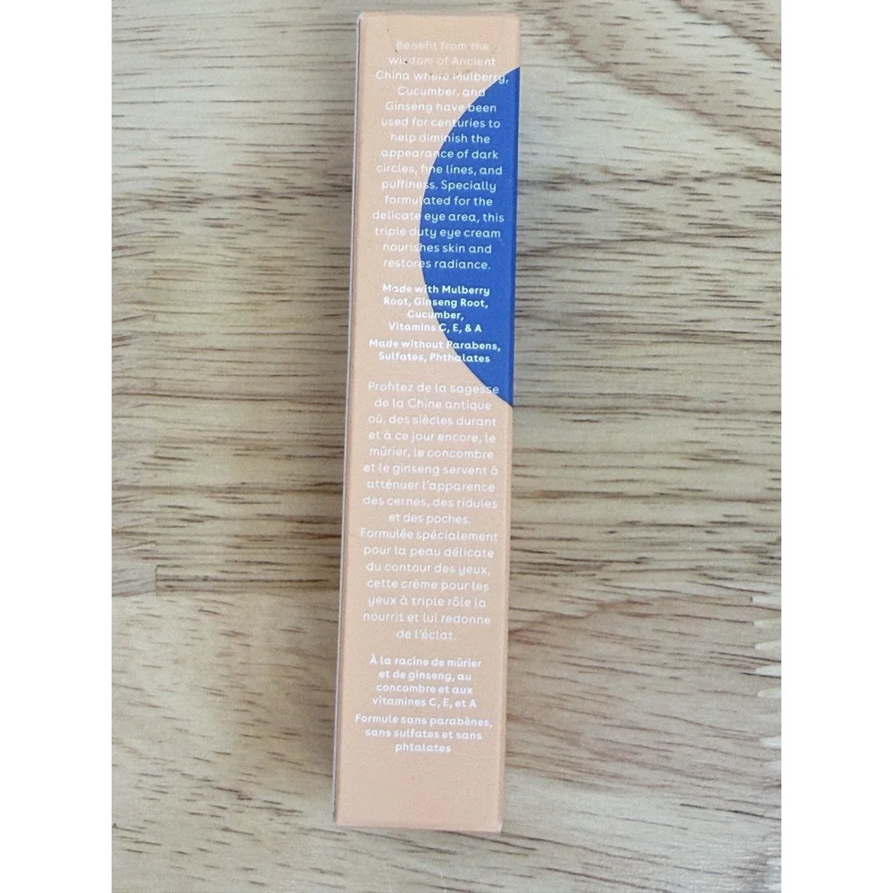 Nuria Defend Triple Action Eye Cream With‎ Mulberry Root & Ginseng Vegan New $40